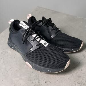 Kuru Atom Womens Size 7M Jet Black/Misty Lilac Running Shoe Comfort Sneakers